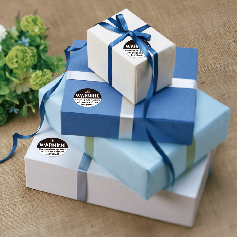 120 peças etiquetas adoráveis de aviso de felicidade extrema preto e rosa 1.5 polegadas obrigado embalagem adesivos embrulho de presente selo de envelope