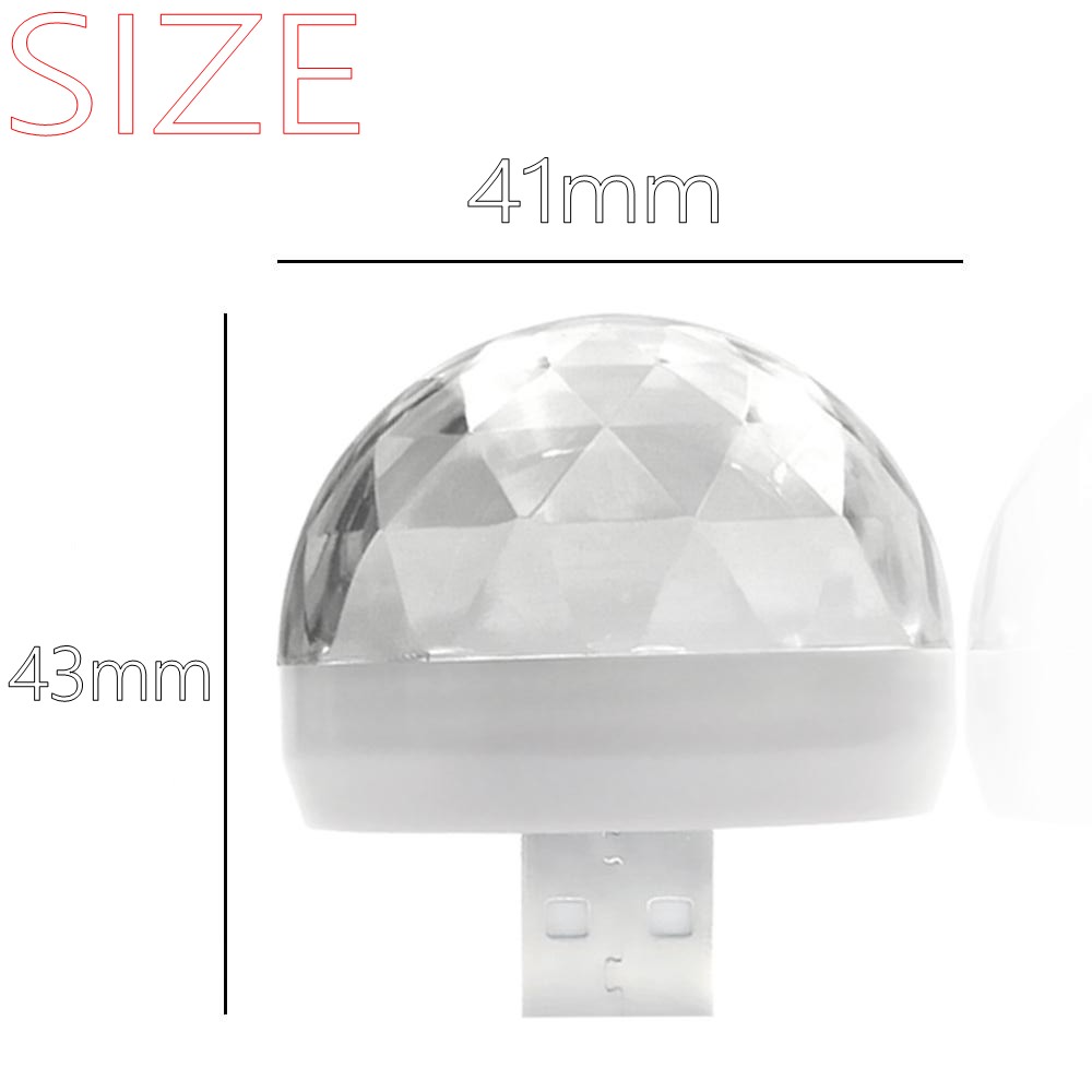 Led Apple USB 車 USB アンビエントライト DJ RGB ミニカラフルな音楽サウンドインターフェイスホリデーパーティー雰囲気インテリアドームトランクランプ