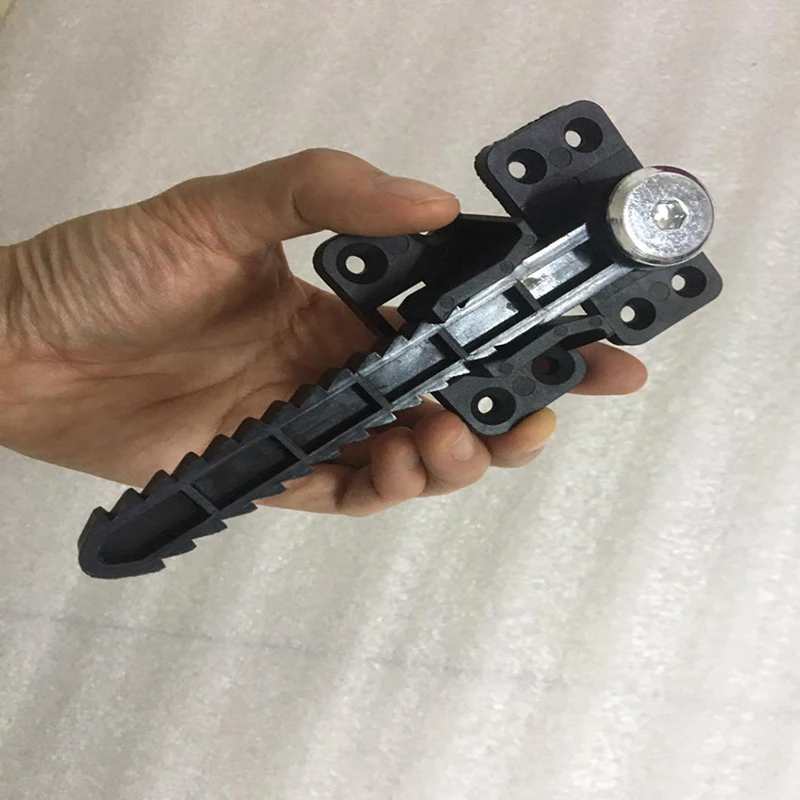 Sofa Interlocking Latch Furniture Couch Sofa Coated Plastic Invisible Connector Brackets Rotate 360 Degree, Black, 14x6cm