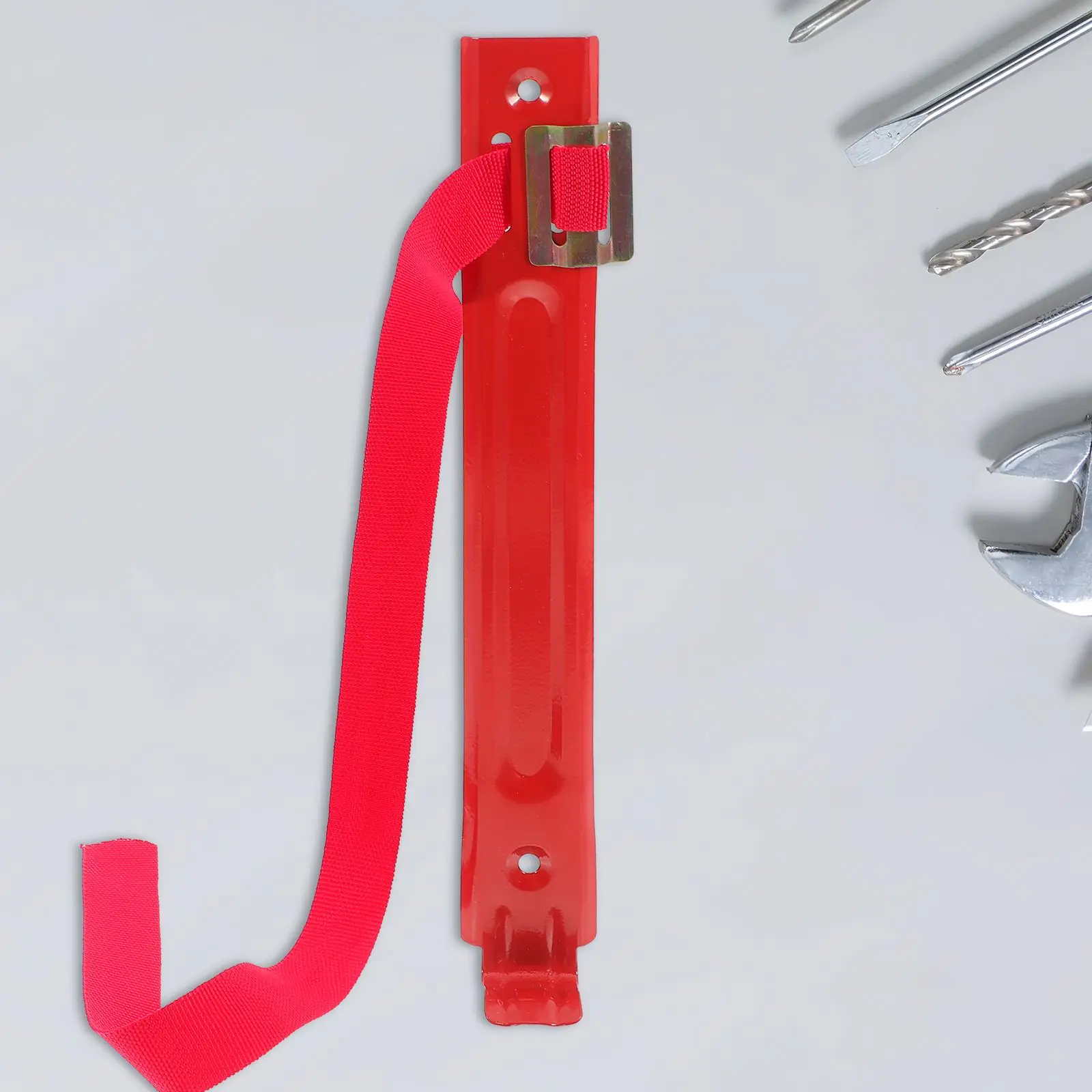 2 Pcs Fire Extinguisher Hook Strap Bracket Hanger Mounts Brackets Iron Wall Mount Space Saving Great Materials Versatile Use