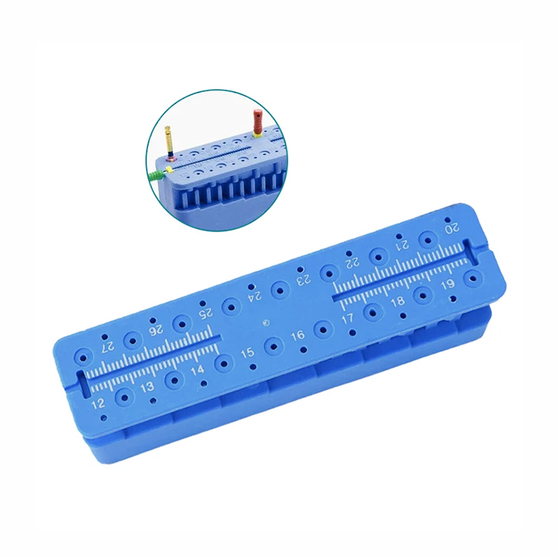 Dental Endo Dateien Messblock mit Lineal Endodontie Instrument Autoklavierbar Block Zahnarzt Instrument Halter Dental Werkzeuge