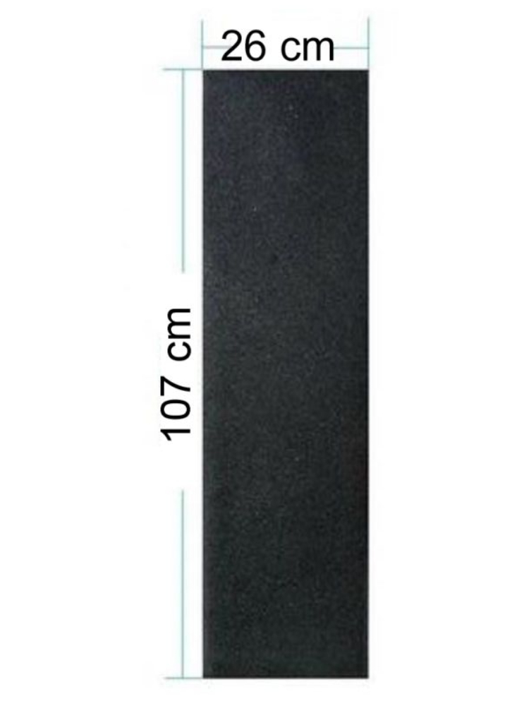 110 cm * 25 cm Skateboard-Schleifpapier, professionelles schwarzes Deck-Griffband, neu