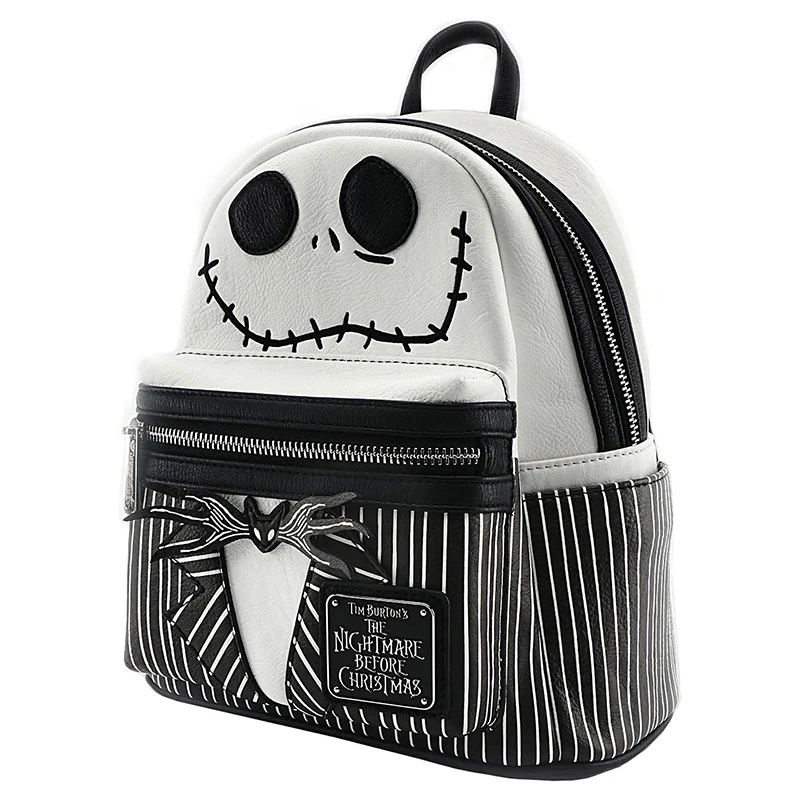 Disney Der Albtraum Vor Weihnachten Jack Skellington Mini Rucksack für Frauen Halloween Dekorative Rucksack