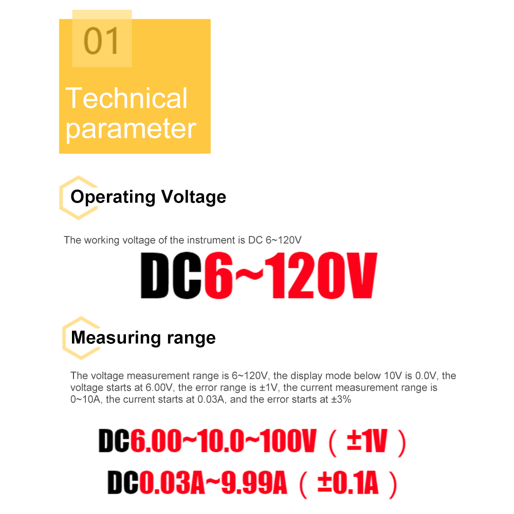DC0-100V 10A LED voltímetro Digital amperímetro coche motocicleta voltaje medidor de corriente Detector de voltios probador Panel de Monitor ﻿