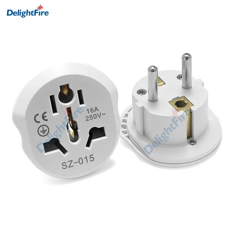 Adaptador de enchufe europeo AU, Reino Unido, EE. UU., a UE, convertidor de enchufe europeo, adaptador de viaje, Australia, EE. UU., CN a UE, toma de corriente