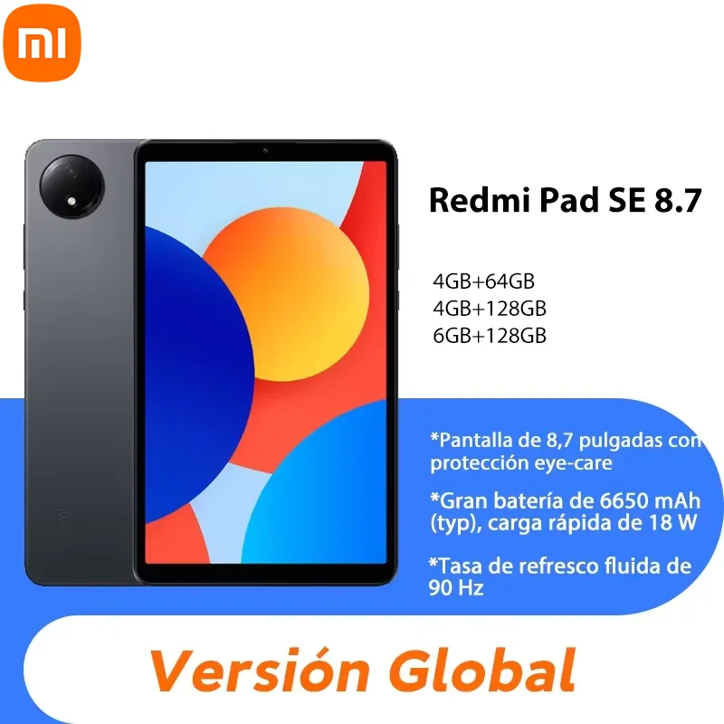 Wereldwijde versie Xiaomi Redmi Pad SE 8,7 inch Mi Tablet 90Hz scherm 6650mAh MTK Helio G85 Dubbele luidsprekers Dolby Atmos®