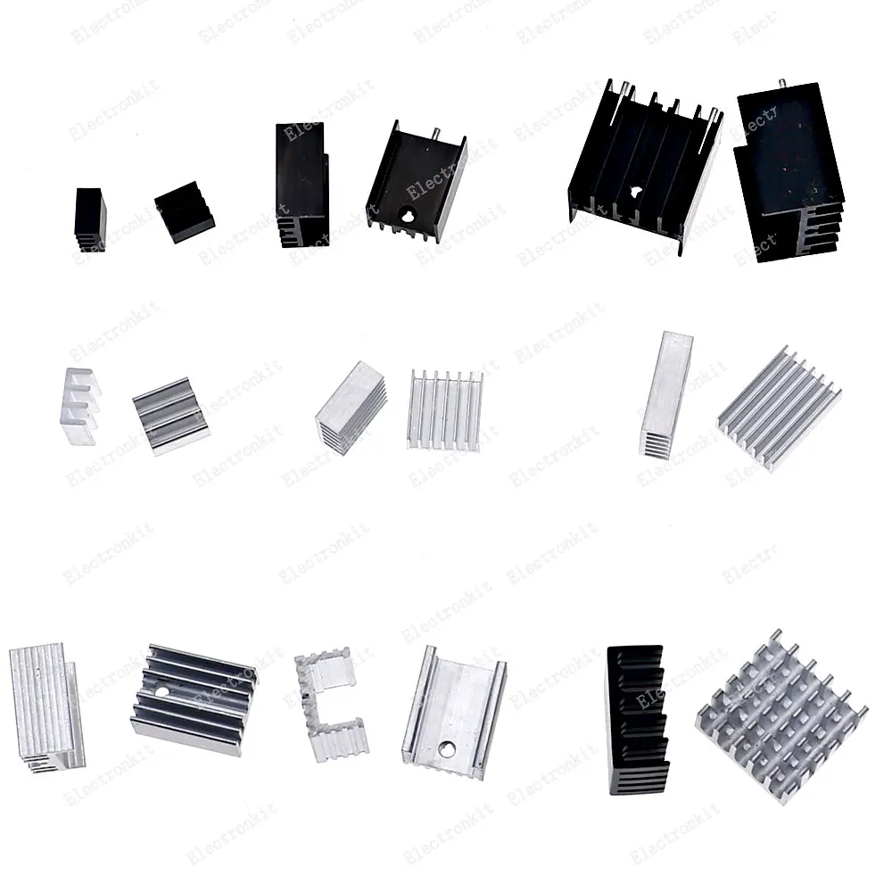 33pcs Heatsink Kit Cooler Heat Sink Cooling Raspberry Pi VRAM CPU GPU VGA IC Laptop LED MOSFET Transistor SCR Voltage Regulator
