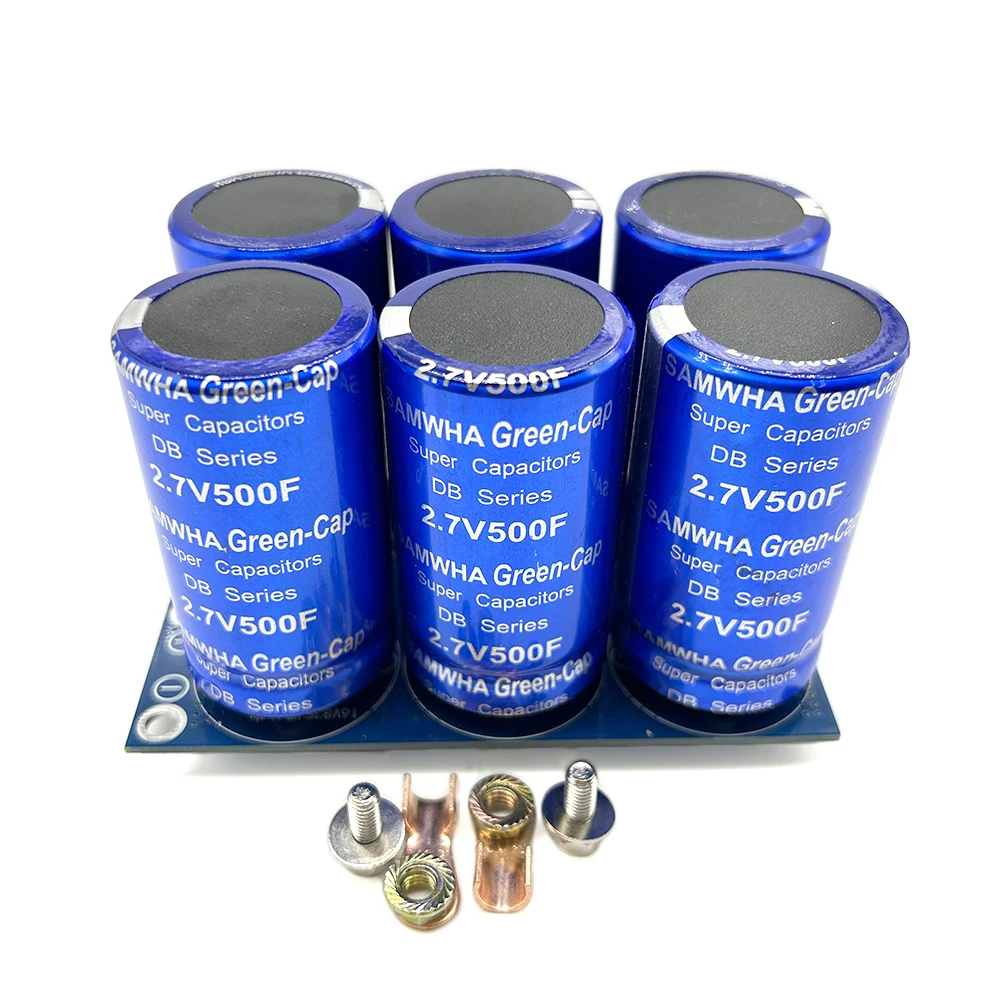1Set SAMWHA Green-Cap 16V83F Supercondensator Automotive Rectifier Module With Screw Protection Plate 2.7V500F Condensator