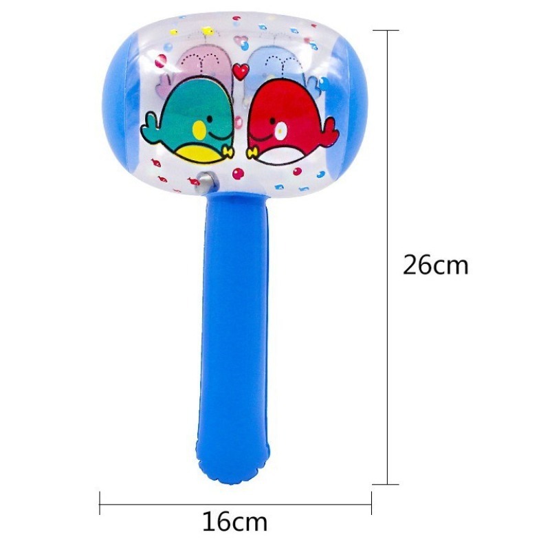 Pequeno martelo inflável com sino para crianças, brinquedos do jardim de infância, presente do dia das crianças, brinquedos de piscina