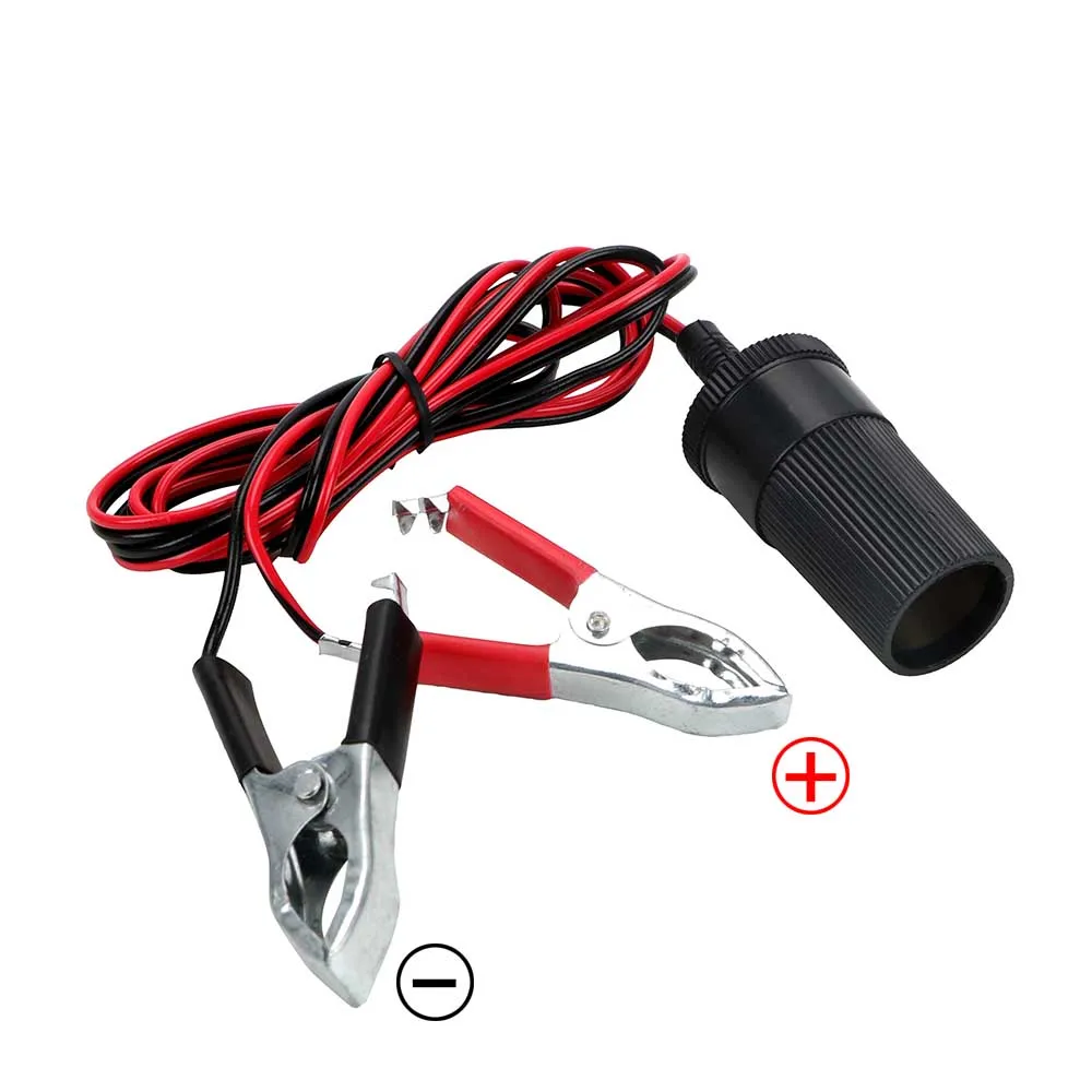 12v terminal de bateria de carro braçadeira clipe baterias fêmea tomada adaptador de isqueiro caminhão cauda acessórios da motocicleta