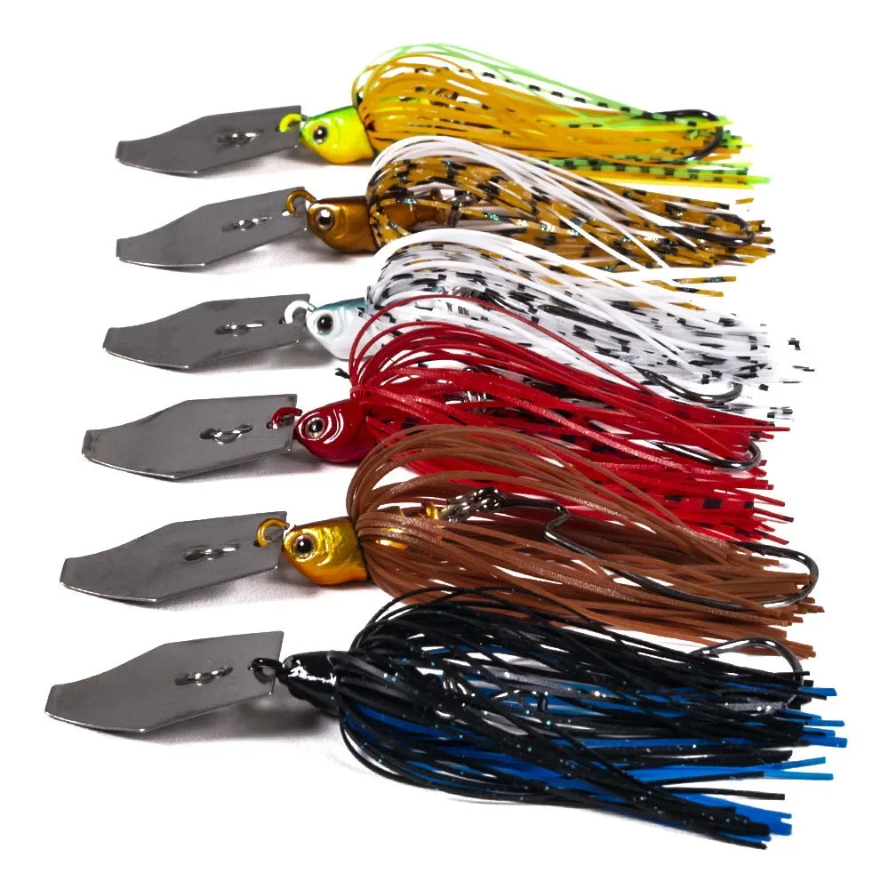 1 Cái Mồi Câu Cá 100Mm 11G Lưỡi Kim Loại Mồi Với Viền Cao Su Nhân Tạo Wobbler Buzzbait Jigging Dụ Con Quay Spinner thìa Ăn Pike