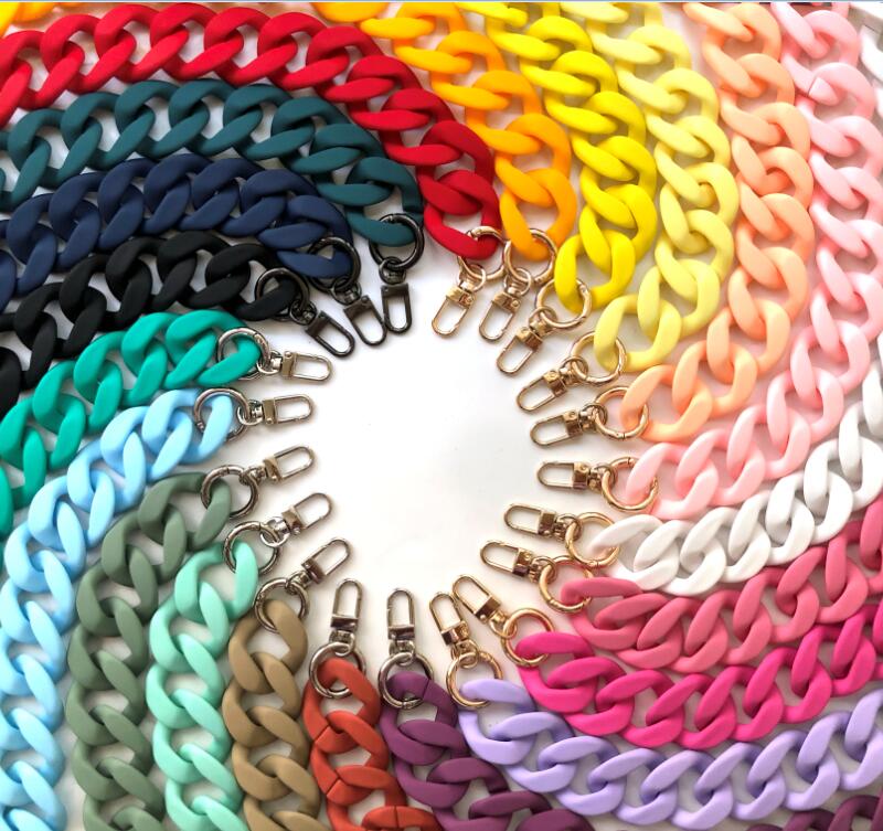 Acrylic Women's Bag Shoulder Straps Acrylic Chain Straps for Purse Handbags Chunky Chain Purse Strap