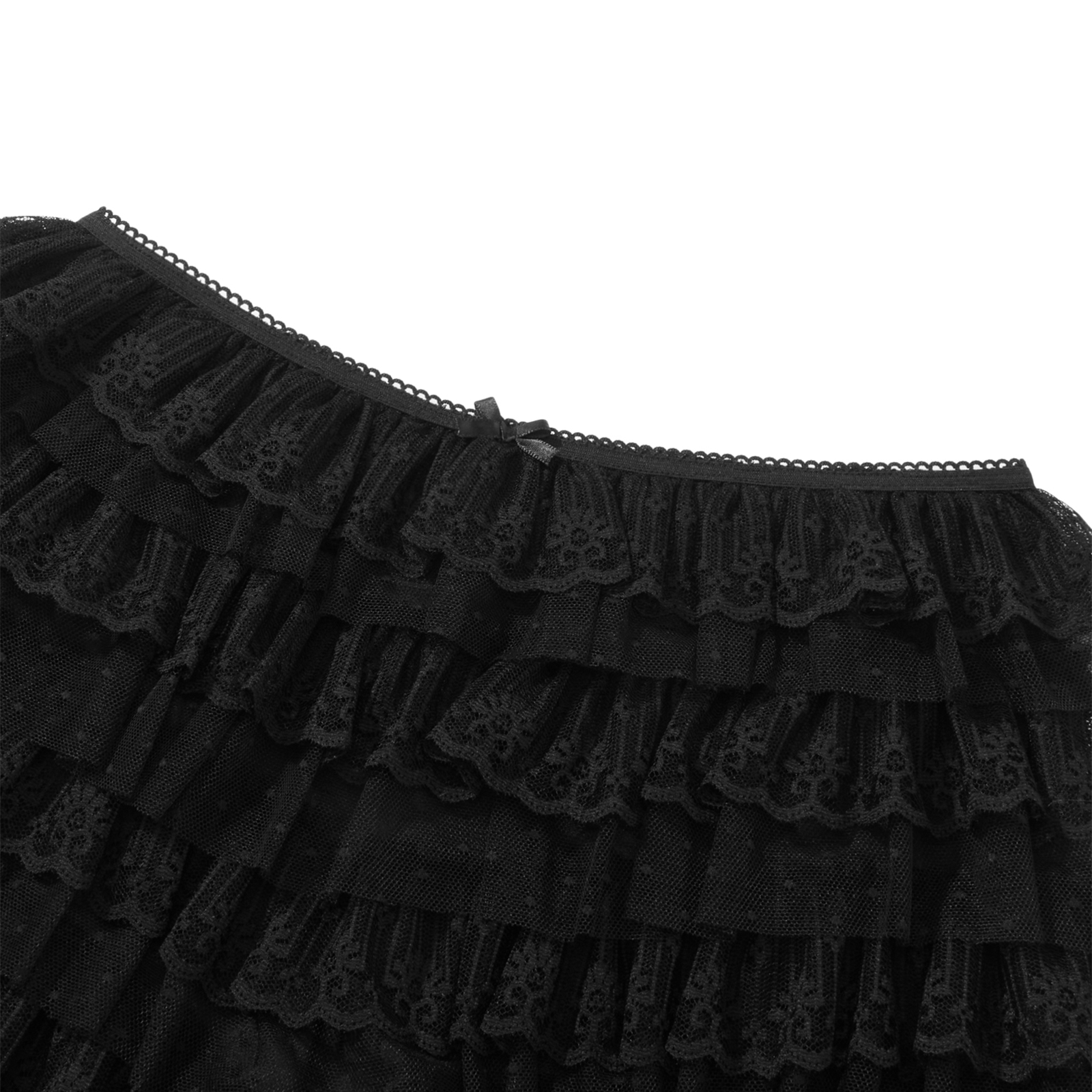 Maemukilabe süßeste Mesh Layers Booty Shorts Coquette Tiered Rüschen Spitze Bloomers Frauen Kawaii Rüschen Hosen Y2k Fee Kleidung