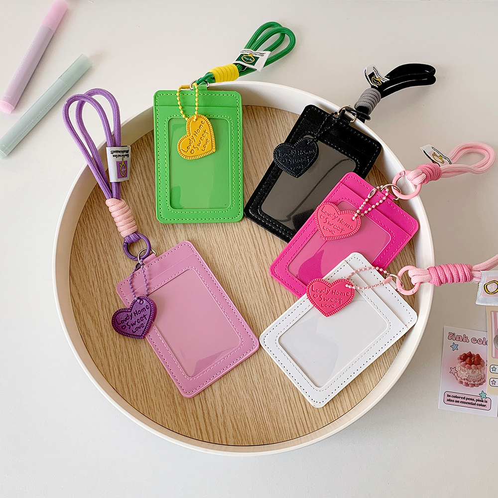 Kpop Photocard Holder Credit ID Card Protective Case Photo Display Holder Bag Pendant Keychain