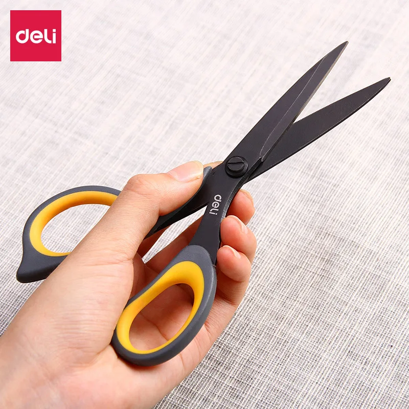 Deli 6027 77757 สแตนเลสกรรไกรขนาดใหญ่ครัวเรือน multi-function office ช่างตัดเสื้อมือกรรไกรช่างตัดเสื้อกรรไกร
