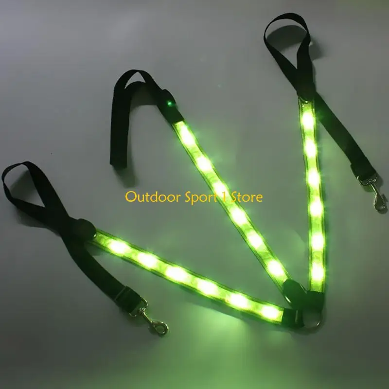 A0KA Horse -Gurtband Halskragen Brustplatte Einstellbare Nacht sichtbare LED Light Brustgürtel Safe Reitausrüstung