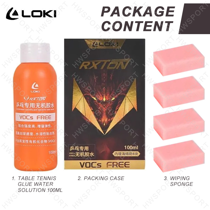 LOKI Tafeltennislijm Wateroplossing VOC Gratis Bond voor Pingpongracket 100ML