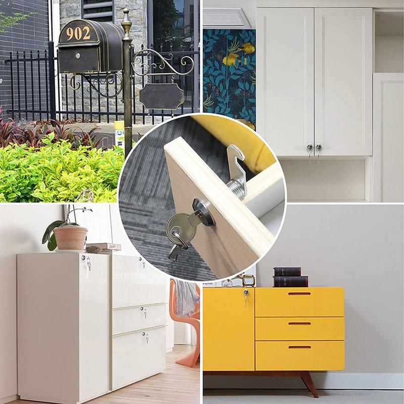 Camper Car Push Lock 20mm RV Caravan Boat Motor Home Cabinet Drawer Latch Button Locks For Furniture Hardware Accessories