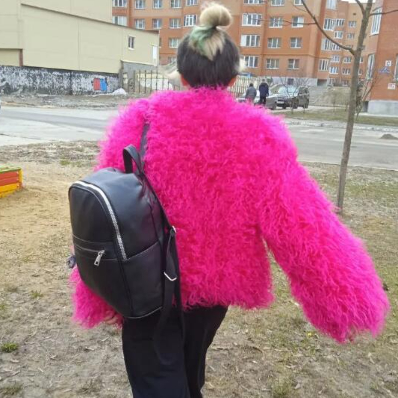 ฤดูใบไม้ร่วงฤดูหนาว 18 สี Faux FUR Coat และแจ็คเก็ตผู้หญิงสบายๆรอบคอขนสัตว์เสื้อหญิง