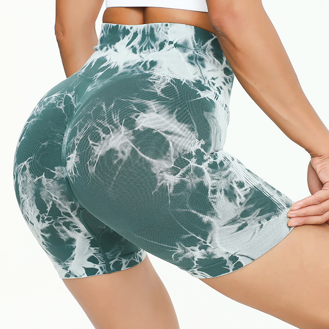Pantaloncini fitness senza cuciture da donna, esercizi di yoga, vita alta, glutei attillati, sollevamento dell'anca, esercizi all'aperto, pantaloncini da corsa
