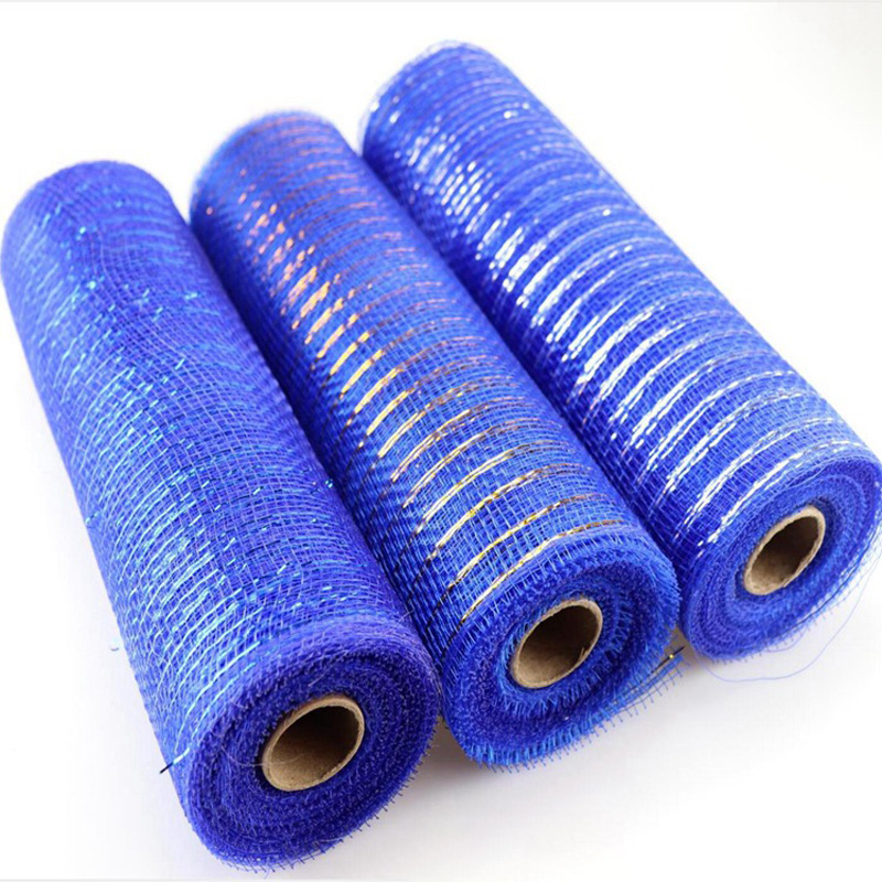 10 Yards Gold Draht geflecht Stoff für DIY Band Bögen Blumenkranz Metallic Mesh Geschenk verpackung Netz Hochzeit Weihnachts dekoration