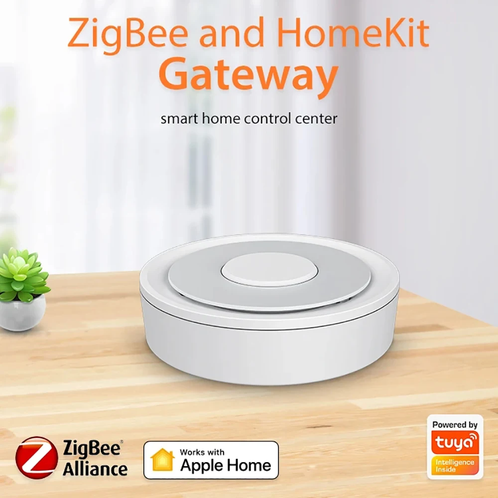 2-in-1 HomeKit Tuya Wire ZigBee Gateway Hub Smart Home Bridge Fernbedienung funktioniert mit Apple HomeKit oder Tuya Smart APP