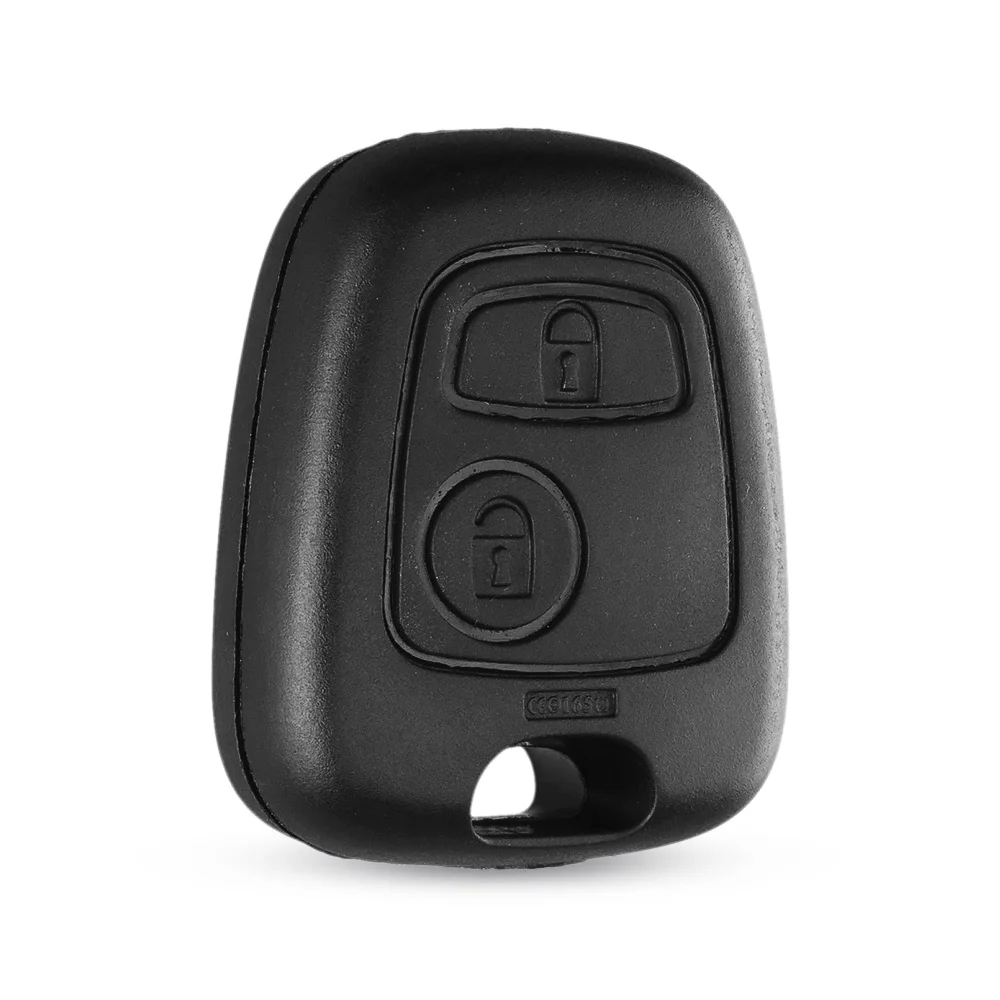 KEYYOU 1pc Replacement Key Case For Citroen Key Cover For Toyota Aygo 2 Button Remote Key Fob Shell For Peugeot No blade No logo