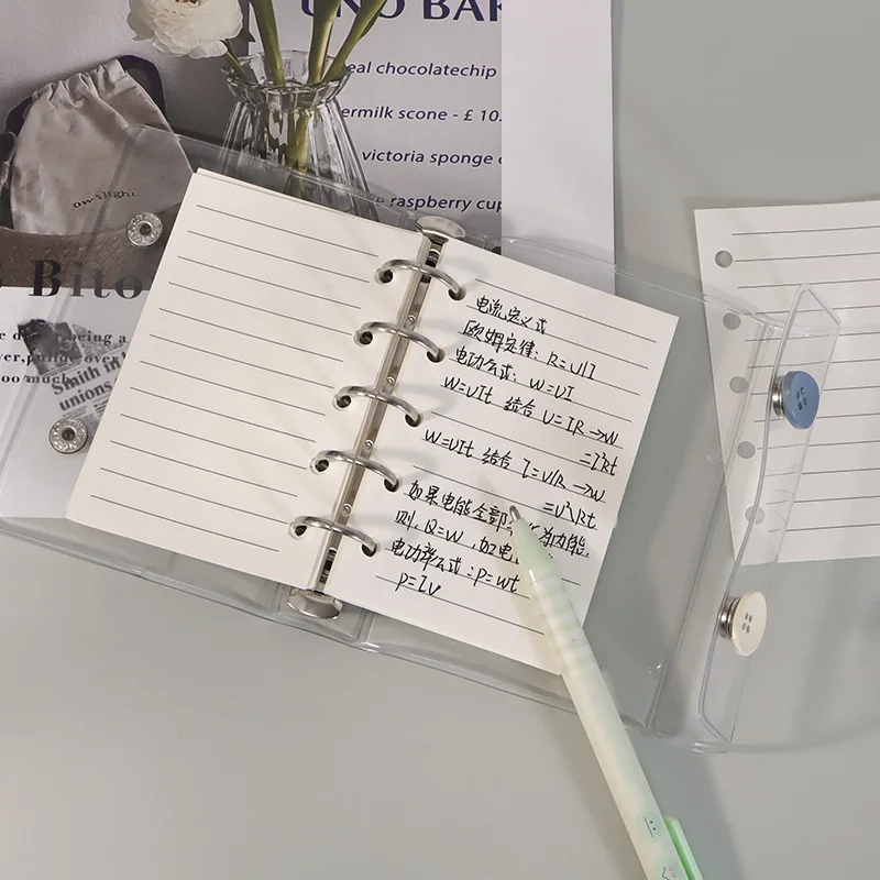 M5 40Sheet Loose Leaf Notebook Refill Spiral Binder Inner Page Weekly Monthly To Do Line Dot Grid Inside Paper Stationery