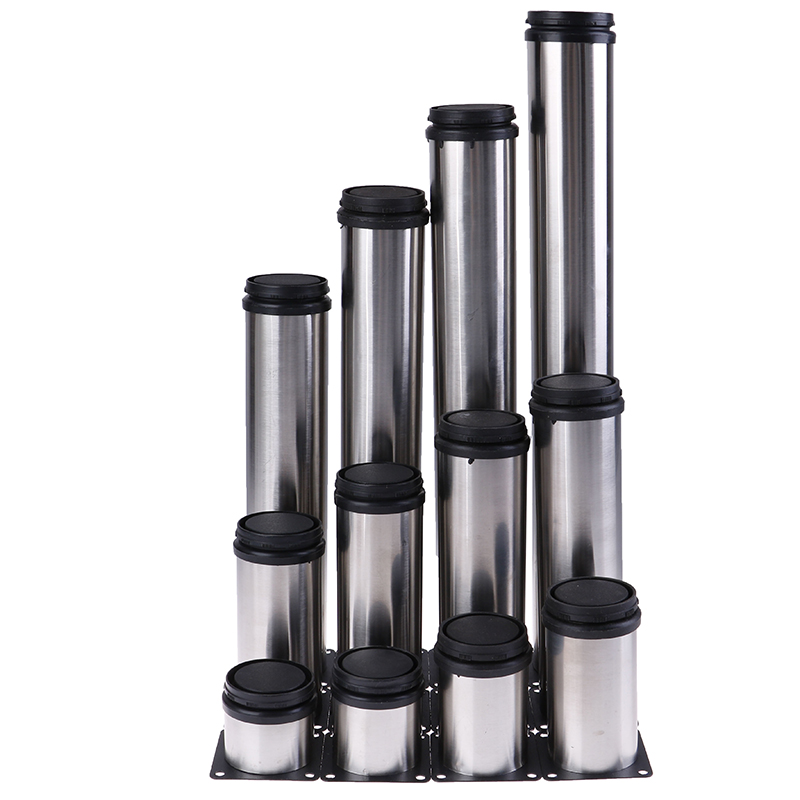 1 шт., мебельная ножка из нержавеющей стали, регулируемый шкаф, круглая трубка, стол, диван-кровать, ножки