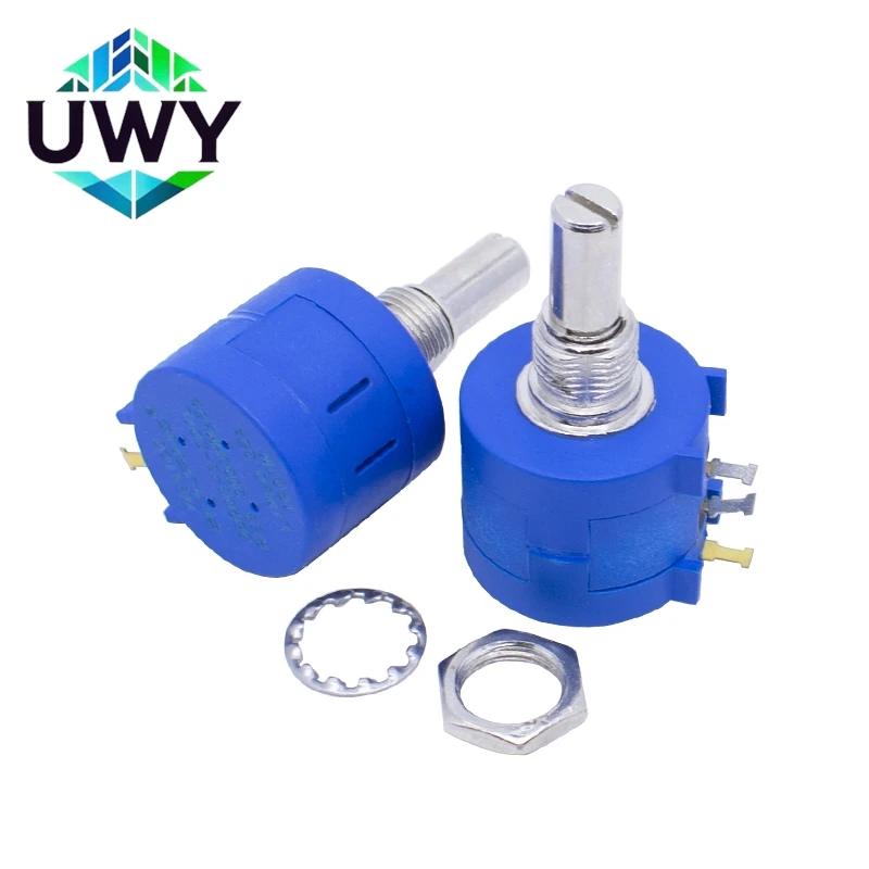 1PCS 3590S Multiturn Potentiometer 500 1K 2K 5K 10K 20K 50K 100K ohm Potentiometer Adjustable Resistor 3590 102 202 502 103