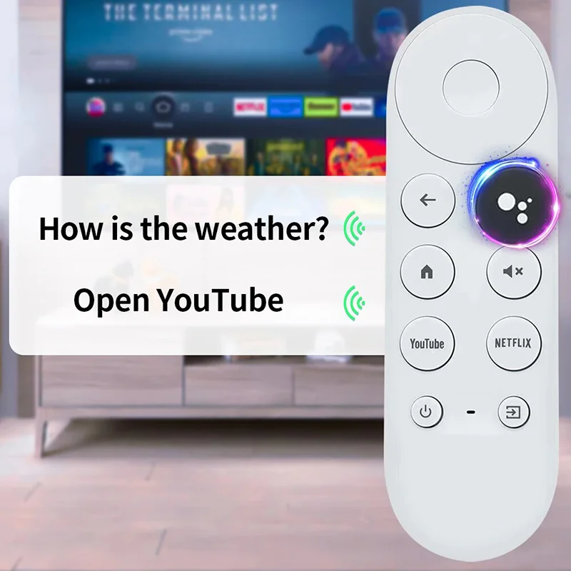 Fernbedienung für Google Chromecast 4k Snow Streaming Media Player (NUR Fernbedienung) G9N9N Ersatzsprach