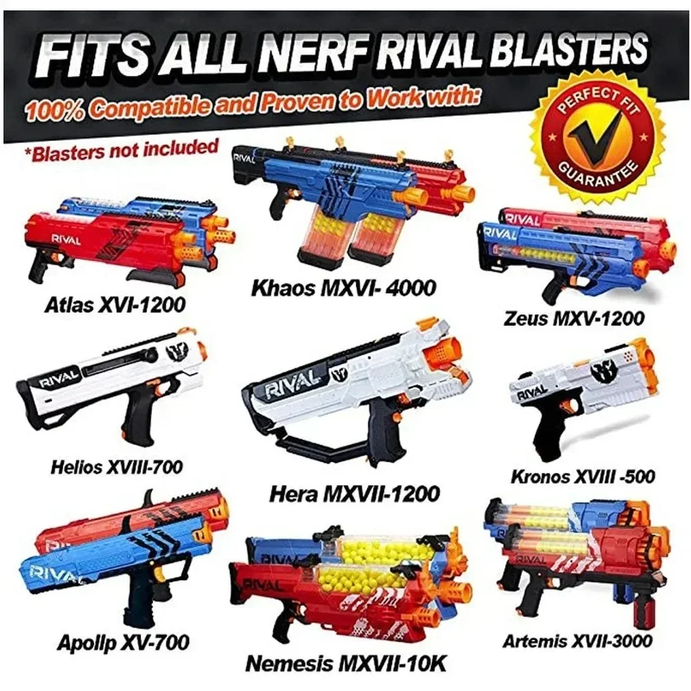 250 colpi per Nerf Rival Refill Rival Darts Toy Gun proiettili per Rival Nerf Toy Gun Ball Dart per Nerf Rival Apollo Zeus Gun