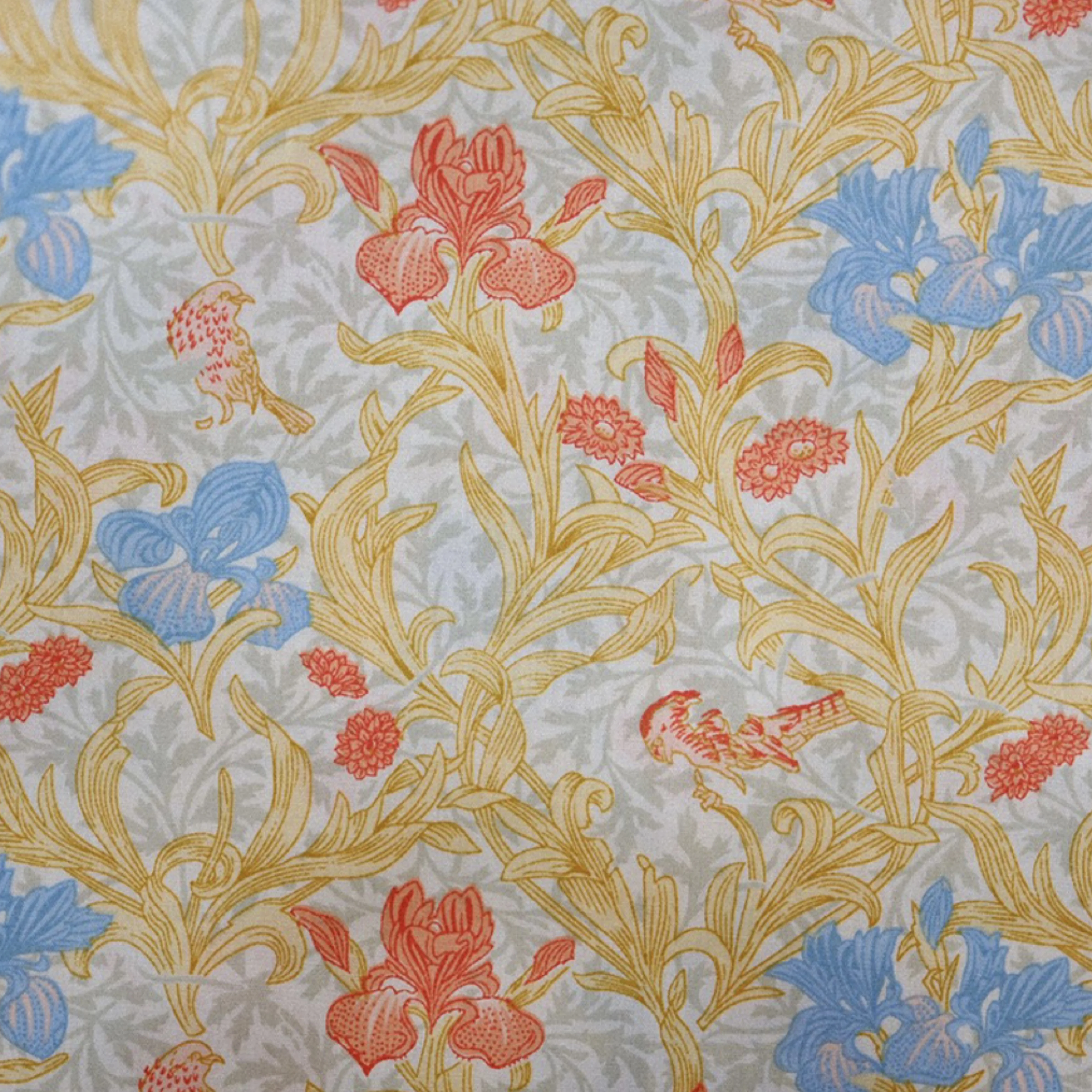 ผ้าฝ้าย 100% 60S Poplin Dark สี William Morris Series รูปแบบผ้าเย็บมือ DIY ตุ๊กตาเสื้อผ้าชุดการออกแบบผ้า