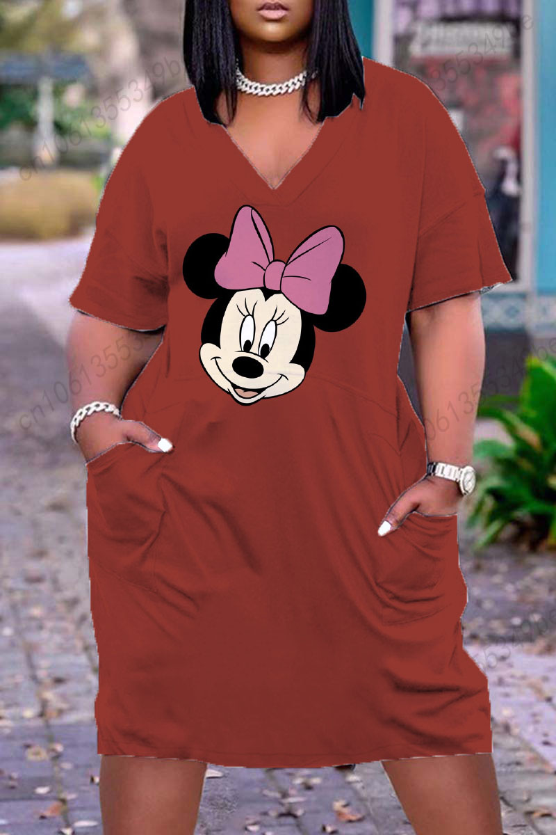 Disney Plus Größe Elegante Frau Kleider für Frauen 2022 Sommer Kleid 2022 Frau frauen Kleid Große Größe 5 Xl 6xl 7xl 8xl Chic