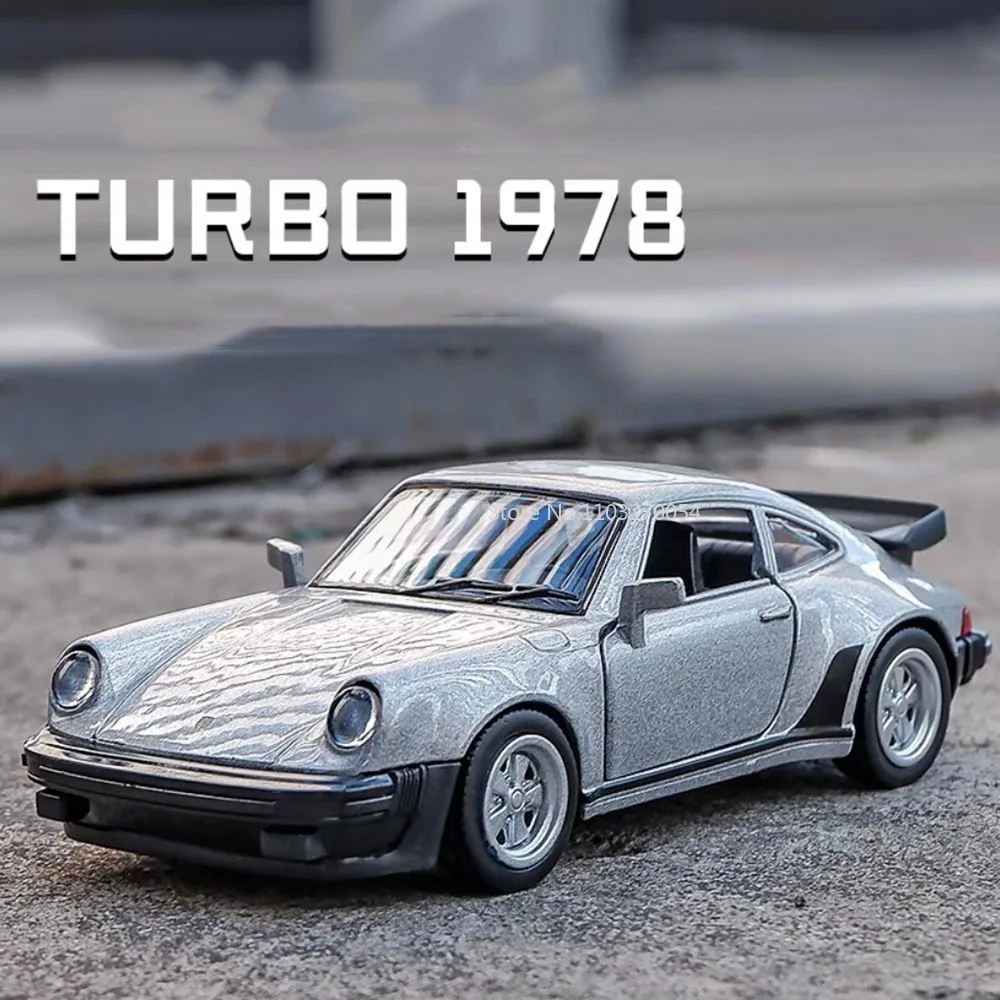 1/36 porsche 911 1978 liga modelo de carro brinquedo simulação metal diecast com puxar para trás decoração mini carro crianças presentes coleção
