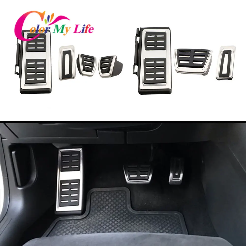 Stainless Steel Car Pedals for Audi Q2 SQ2 TT S1 A1 Q3 TTS RS3 A3 8V 2017 - 2024 Gas Brake Pedal Cover