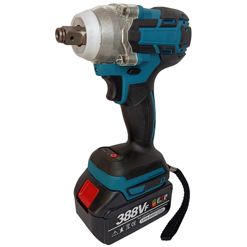 18V 2 Trong 1 Không Chổi Điện Không Dây Tác Động Cờ Lê 1/2Inch Dụng Cụ Điện 15000Amh Lý Pin LED ánh Sáng Thích Ứng Với Makita Pin