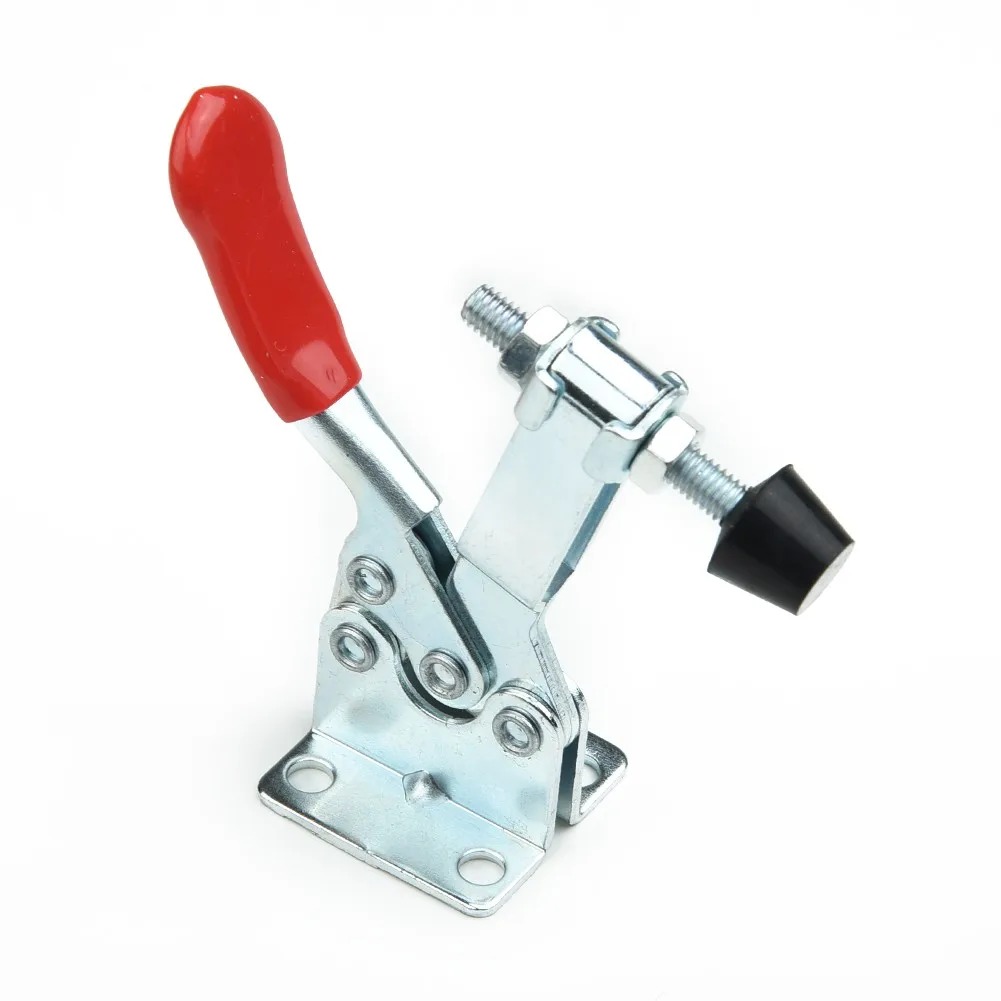 4PCS GH-201B Quick Release Toggle Clamp 100kg Horizontal Clamps Locking Lever Fastener Hand Tool Woodworking Fix Clip Tool