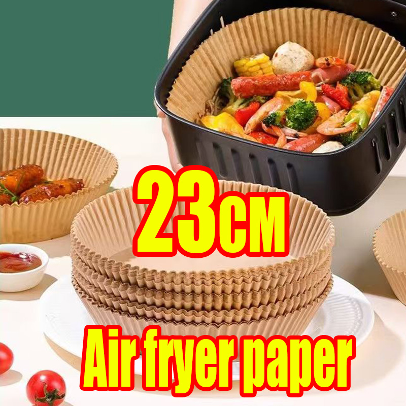 Revestimiento para freidora de aire, accesorios para freidora, pergamino Aerogrill, revestimiento desechable, pergamino antiadherente, accesorios de papel para horno