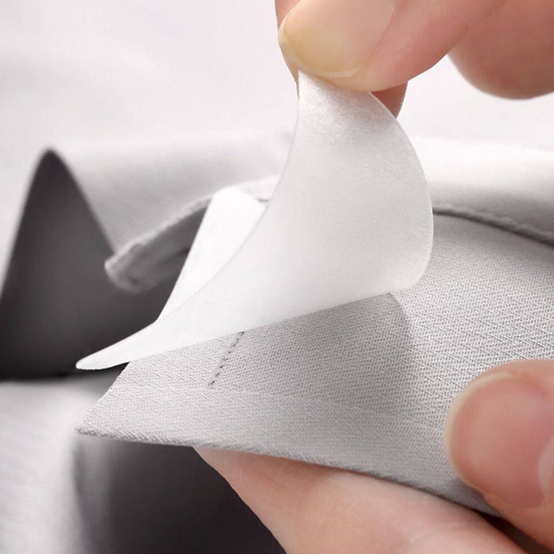 男性と女性のためのPVCスタンドカラー,粘着性,スタイリングテープ,ユニバーサル,アクセサリー,30, 60個。