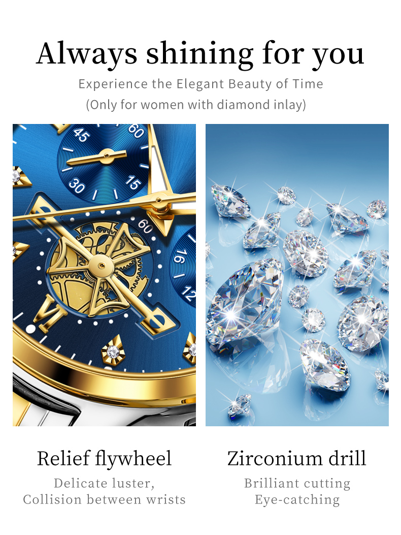 Jam Tangan pasangan ของ OLEVS สแตนเลสสำหรับผู้ชายผู้หญิงนาฬิกาควอตซ์กันน้ำชุดคู่รักแฟชั่นแบรนด์หรู