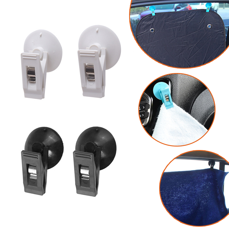 Two Multi-Functional And Portable Glasses Card Ticket Holder for Car Loading Car Interior Suction Cup Holder ID H
