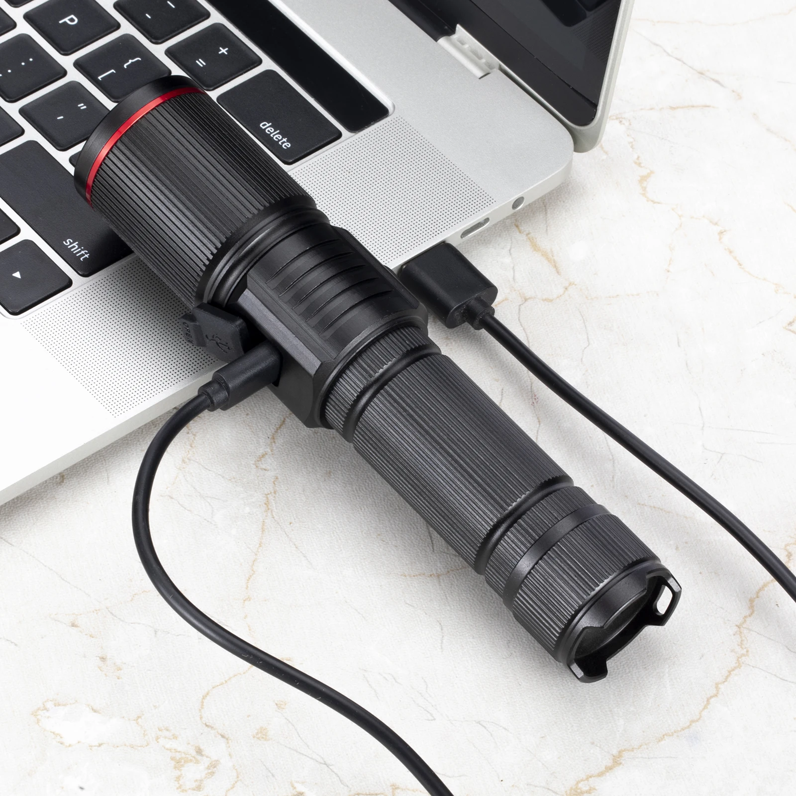 Zoom 20W LED Strahl Licht High Power Taschenlampe USB Aufladbare Outdoor Leistungsstarke Taktische Camping Jagd Angeln Wandern Taschenlampe