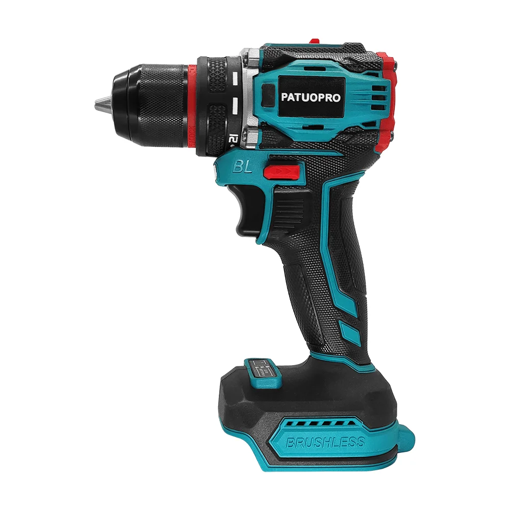 Taladro eléctrico inalámbrico de 2 velocidades sin escobillas de 10mm, destornillador, portabrocas de Metal, herramienta eléctrica para batería Makita de 18V (sin batería)