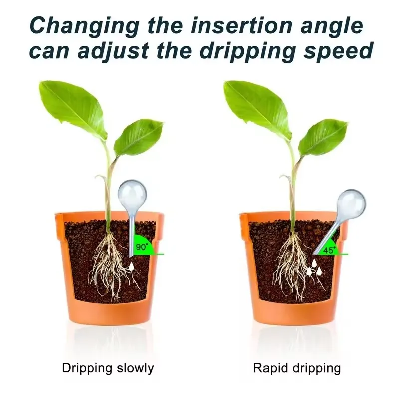 Alimentatore d'acqua per piante Sfere di plastica automatiche Dispositivo per l'acqua da giardino Piante Lampadine per irrigazione Dispositivi per l'irrigazione a goccia con irrigazione automatica