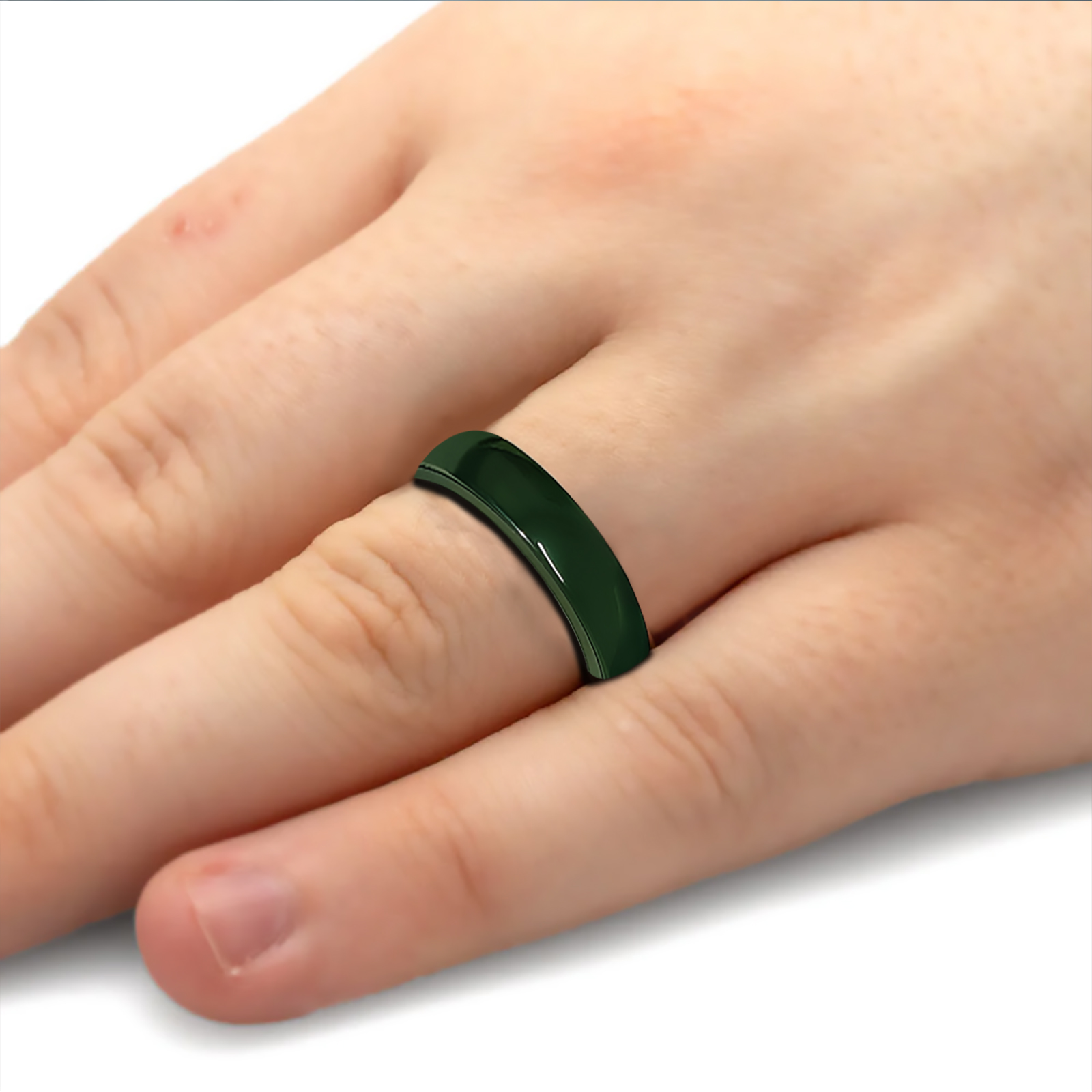 Керамическое кольцо Jasper Tesla Smart NFC для разблокировки автомобильных ключей модели 3/Y/X/S, черновато-зеленое кольцо на палец Tesla