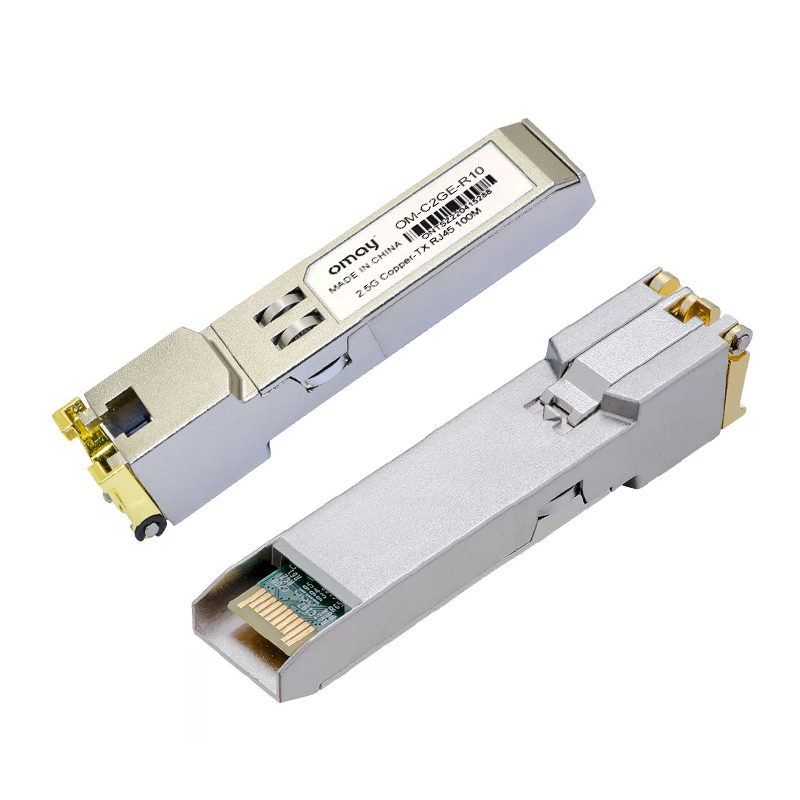 Медный модуль SFP 2,5G 10G RJ45 2,5GBase-Tx Ethernet, оптоволоконный FTTH, совместимый с коммутатором Cisco/Mikrotik, 100 м