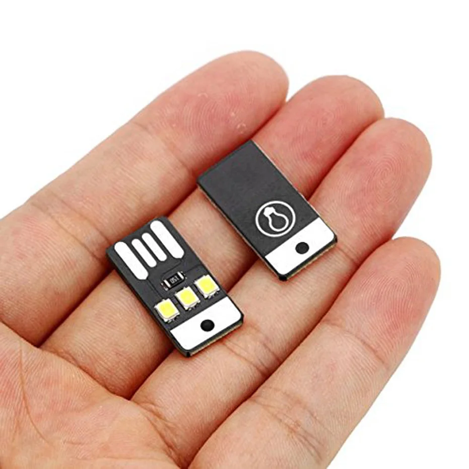 20 パックブックライトミニ夜間照明 2835SMD ブックランプ電球 5V 0.2W LED USB ライト電源銀行コンピュータラップトップ用