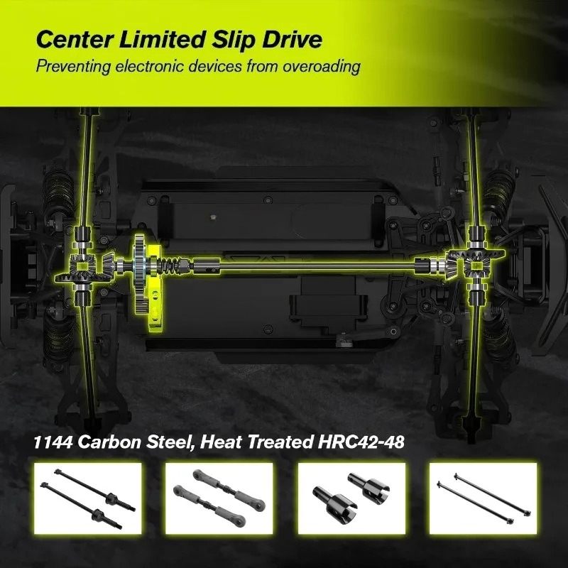 Remote Control Car Hobby Off-Road Remote Brushless Fast RC Cars for Adults, Top Speed 60+ MPH RC Truck,