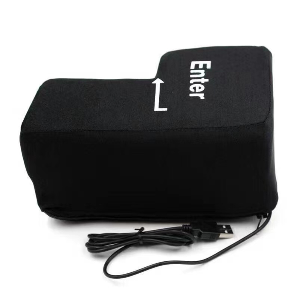 USB Enter Key Vent Pillow Miękki przycisk komputerowy Przycisk powrotu do biur Poduszka dekompresyjna Zabawka antystresowa Enter Huge Button